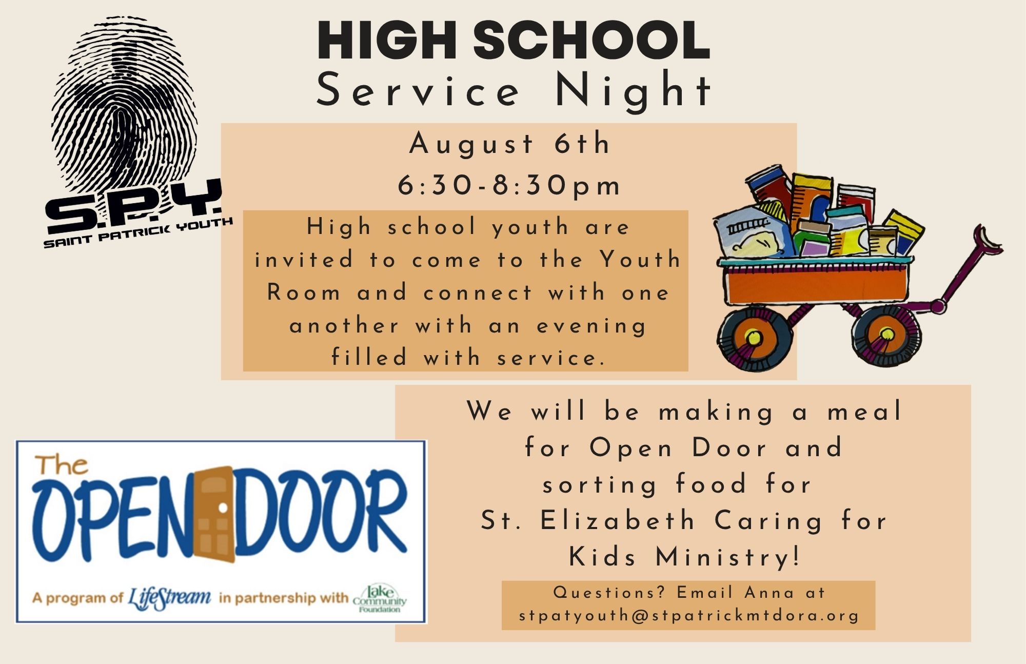 High School Service Night