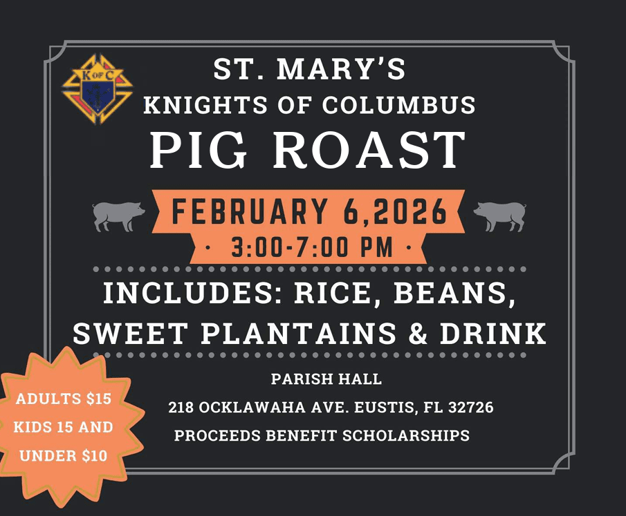 St. Mary’s Knights of Columbus Pig Roast
